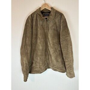 Vintage Wilsons M Julian Distressed Leather Jacket Medium Men’s Suede Brown
